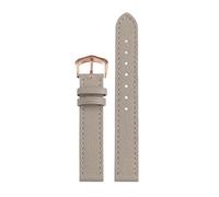 AZSHIW Bracelet de montre en cuir for femme, compatible avec la série Hermes Hour, compatible avec Armani 1945, 1946, 1819, bracelet de montre en cuir de vachette avec boucle ardillon, 14-16 mm(Grey-r