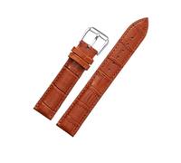 AZSHIW Bracelet de montre universel de rechange en cuir, compatible avec les montres for femmes de 12 mm à 22 mm de largeur.(Light brown,18mm)