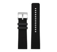 AZSHIW Bracelet de montre universel for homme, grand format, compatible avec Casio Protrek GA-2000 GA2000 PRG600 PRG650 PRW-6600, bracelet en caoutchouc étanche de 24 mm(Black-Silver)