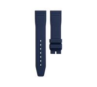 AZSHIW Bracelet en caoutchouc FKM à dégagement rapide de remplacement compatible avec IWC Pilot/Portofino | Bande élastomère fluorée 20 mm 41(Dark Blue,Gold Pin Buckle)