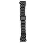 AZSHIW Bracelet en cuir de vachette modifié for montres CASIO A158W, A168/F91w, AE-1200WHD, A158, A159, A169, AE1200, for homme(B black)