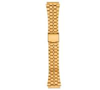 AZSHIW Bracelet en cuir de vachette modifié for montres CASIO A158W, A168/F91w, AE-1200WHD, A158, A159, A169, AE1200, for homme(B gold)