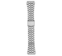 AZSHIW Bracelet en cuir de vachette modifié for montres CASIO A158W, A168/F91w, AE-1200WHD, A158, A159, A169, AE1200, for homme(B silver)
