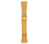 AZSHIW Bracelet en cuir de vachette modifié for montres CASIO A158W, A168/F91w, AE-1200WHD, A158, A159, A169, AE1200, for homme(A gold)
