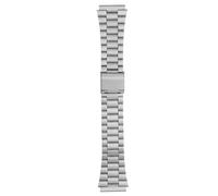 AZSHIW Bracelet en cuir de vachette modifié for montres CASIO A158W, A168/F91w, AE-1200WHD, A158, A159, A169, AE1200, for homme(A silver)