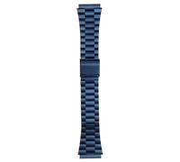 AZSHIW Bracelet en cuir de vachette modifié for montres CASIO A158W, A168/F91w, AE-1200WHD, A158, A159, A169, AE1200, for homme(A blue)