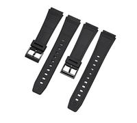 AZSHIW Bracelet en résine noire compatible avec les montres Casio (18 mm et 20 mm) for hommes et femmes, bracelet de sport étanche en silicone, accessoires compatibles avec G-Shock(CS005 black 20mm)