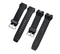AZSHIW Bracelet en résine noire compatible avec les montres Casio (18 mm et 20 mm) for hommes et femmes, bracelet de sport étanche en silicone, accessoires compatibles avec G-Shock(CS006 black 24mm)