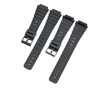 AZSHIW Bracelet en résine noire compatible avec les montres Casio (18 mm et 20 mm) for hommes et femmes, bracelet de sport étanche en silicone, accessoires compatibles avec G-Shock(CS001 black 20mm)
