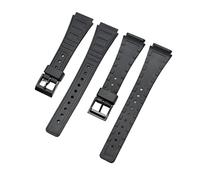 AZSHIW Bracelet en résine noire compatible avec les montres Casio (18 mm et 20 mm) for hommes et femmes, bracelet de sport étanche en silicone, accessoires compatibles avec G-Shock(CS004 black 18mm)