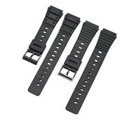 AZSHIW Bracelet en résine noire compatible avec les montres Casio (18 mm et 20 mm) for hommes et femmes, bracelet de sport étanche en silicone, accessoires compatibles avec G-Shock(CS003 black 20mm)