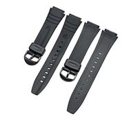AZSHIW Bracelet en résine noire compatible avec les montres Casio (18 mm et 20 mm) for hommes et femmes, bracelet de sport étanche en silicone, accessoires compatibles avec G-Shock(CS007 black 18mm)