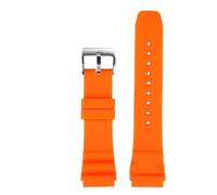 AZSHIW Bracelet en silicone 22 mm compatible avec la montre de plongée CASIO Swordfish MDV-106 MDV-107 MTP-VD01D Efr-303l, bracelet orange vert for homme