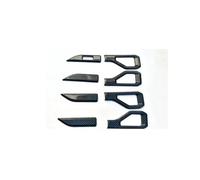 AZSHIW Cadre décoratif de poignée Porte Voiture en Fibre Carbone ABS, Cadre Compatible avec Les Accessoires Chery Jetour Traveller T2