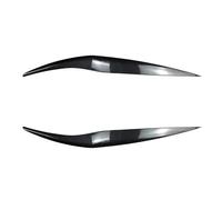 AZSHIW Compatible avec 2X 2013 à 2017 Compatible Ford Fiesta MK6.5 Couvercle de Phare Avant Lampe Paupière Sourcil Garniture paupière ABS Décoration Voiture(Carbon Look)