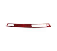 AZSHIW Compatible avec BMW Série 3 E90 2006-2008 Couverture décorative de Sortie d'air Centrale Tableau Bord en Fibre Carbone Accessoires d'intérieur Voiture Autocollant décoration(RHD Red)