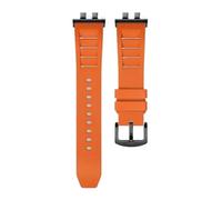 AZSHIW Compatible avec Casio GMW-B5000 GM-B2100 GMB2100 GMC-B2100 MRG-B2100D Bracelet de montre en caoutchouc lien remplacement(Orange BK link)