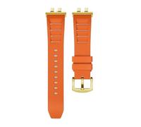 AZSHIW Compatible avec Casio GMW-B5000 GM-B2100 GMB2100 GMC-B2100 MRG-B2100D Bracelet de montre en caoutchouc lien remplacement(Orange gold link)