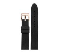 AZSHIW Compatible avec Chopard MILLE MIGLIA 168619 Bracelet de montre en caoutchouc silicone à motif bande roulement compatible les montres style course 21 mm(Black Rose,21mm)