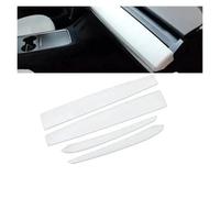AZSHIW Compatible avec Le modèle 3 Y 2019-2024 Couvercle de Tableau Bord et Panneau Garniture Porte Garniture Compatible Tesla Model 2024 2023(Matte White 4PCS)