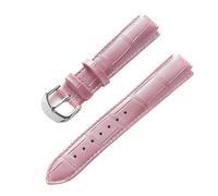 AZSHIW Compatible avec le remplacement du bracelet en cuir Cartier Ballon bleu Femme Homme Boucle ardillon surélevée 14X8 16X9 18X11 20X12 Accessoires de sangle(Pink,18X11mm)