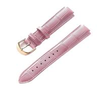 AZSHIW Compatible avec le remplacement du bracelet en cuir Cartier Ballon bleu Femme Homme Boucle ardillon surélevée 14X8 16X9 18X11 20X12 Accessoires de sangle(Pink rose buckle,16X8mm)