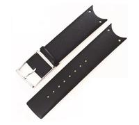 AZSHIW Compatible avec les bracelets de montre CK Watchband K0H231/KOH233/KOV231/KOH211, en cuir souple et confortable, 21 et 22 mm(KOV-Black-Steel,KOV231-22.5mm)