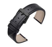 AZSHIW Compatible avec les bracelets de montre classiques en cuir ciré 16/17 mm, 18 mm, 19 mm, 20 mm, 21 mm, 22 mm. Bracelet de montre à dégagement rapide compatible avec les femmes avec boucle argent
