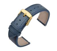 AZSHIW Compatible avec les bracelets de montre classiques en cuir ciré 16/17 mm, 18 mm, 19 mm, 20 mm, 21 mm, 22 mm. Bracelet de montre à dégagement rapide compatible avec les femmes avec boucle argent
