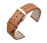 AZSHIW Compatible avec les bracelets de montre classiques en cuir ciré 16/17 mm, 18 mm, 19 mm, 20 mm, 21 mm, 22 mm. Bracelet de montre à dégagement rapide compatible avec les femmes avec boucle argent