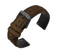 AZSHIW Compatible avec les bracelets de montre en cuir de 18 mm, 20 mm, 22 mm, bracelet de rechange en daim doux avec libération rapide, 18mm, Agate