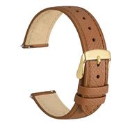 AZSHIW Compatible avec les bracelets de montre en cuir grainé 12 mm, 14 mm, 16 mm, 18 mm, 20 mm. Compatible avec les bracelets de rechange for femmes à dégagement rapide avec boucle en acier inoxydabl