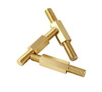 AZSHIW Compatible avec les entretoises hexagonales en laiton M3 M4, vis à Double extrémité, Support PCB, cadre d'imprimante 3D, piliers d'espacement empilables(30mm (5pcs),M3 (thread 6mm))