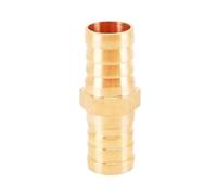 AZSHIW Compatible avec les raccords de tuyaux en laiton 3 à 25 mm, connecteurs droits diamètre égal, joints tuyau d'eau d'irrigation jardin, pagode barbelés(16X16mm,5 Pieces)