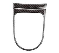 AZSHIW Lot de 2 Autocollants Protection for Cadre Changement Vitesse Commande Centrale en Fibre Carbone, compatibles avec Mustang 2015 2016