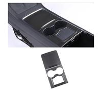 AZSHIW Panneau de Commande Central en Fibre Carbone véritable Compatible avec Les Autocollants Protection la Console Tesla Model 3 Y 2021-2022 Modification Voiture(Matte Carbon)