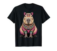 Aztec Capybara Mexicain Maya Antique Méso-Américain Mythe Art T-Shirt