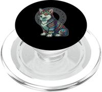 Aztec Corgi Mexicain Maya Ancienne Mythologie Indigène Arts PopSockets PopGrip pour MagSafe