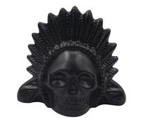 Aztec Death Whistle, 126dB+ Sons de Cris Humains, Sifflet à Tête de Mort pour la Fête d'Halloween Sifflet de Guerre Aztèque à Fort Son et Cri (Noir B)