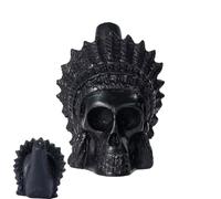 Aztec Death Whistle, 2,87x3.43x3,46 pouces Sound hurlant fort à collectionner pour des farces effrayantes, un jouet de la fête d'Halloween pour et adultes en résine matérielle décor