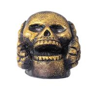 Aztec Death Whistle, Authentic Aztec hurle sifflet, Horror Novelty Skeleton Whistle Toy, amusant, facile à utiliser, fabricant de bruit effrayant pour les faveurs, souvenir effrayant, cadeau de bâillo