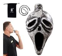 Aztec Death Whistle Plus Fort - Death Halloween Aztec Outil Crier Sifflet | Crâne Rétro Mort Halloween Sifflet Plus Fort Avec Crier Du Son Humain, Décor Artistique Du Crâne