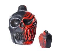 Aztec Death Whistle, Sifflet De Mort Aztèque, Cris Authentiques Et Humains, Crâne De Démon En Bronze 125 DB, Sifflets De Guerre Thunderer, Avec Sac À Cordon, Pour Le Jour Des Morts D'Halloween