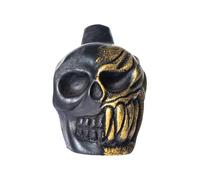 Aztec Death Whistle, Sifflet De Mort Aztèque, Cris Authentiques Et Humains, Crâne De Démon En Bronze 125 DB, Sifflets De Guerre Thunderer, Avec Sac À Cordon, Pour Le Jour Des Morts D'Halloween