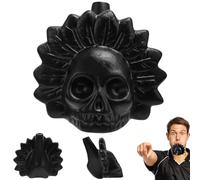 Aztec Death Whistle,Sons de Cris Humains,Sifflet à Tête de Mort pour la Fête d'Halloween Sifflet de Guerre-Funny décompresser sifflet hurlant Halloween