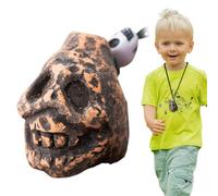Aztec Death Whistle - Sound Du Crâne Tribal, Ancien Sifflet D'horreur | Réplique De Masque De Hurlement Rituel, Décoration De Rugissement De L' Fantôme, Fabricant De Bruit De Bataille Guerrier,