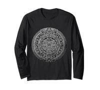 Aztec Maya Azteca Sun Stone Ancien Calendrier Maya Manche Longue