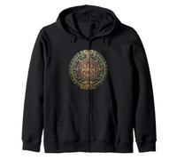 Aztec Maya Azteca Sun Stone Ancien Calendrier Maya Sweat à Capuche