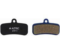 Aztec Organic Shimano 4 Piston Brake Pads M1620/M7120/M8120 Deore/Slx/Xt/Saint/Zee Noir Taille unique Unisex