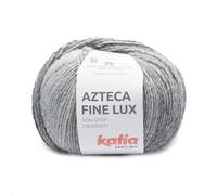 AZTECA FINE LUX de Katia pelotes de 100 grammes et 270 mètres (417 - Gris-Argent-Noir)